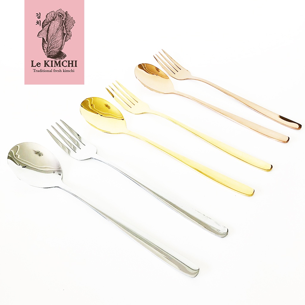 Sendok Garpu Korea Sujeo SILVER GOLD ROSEGOLD DG