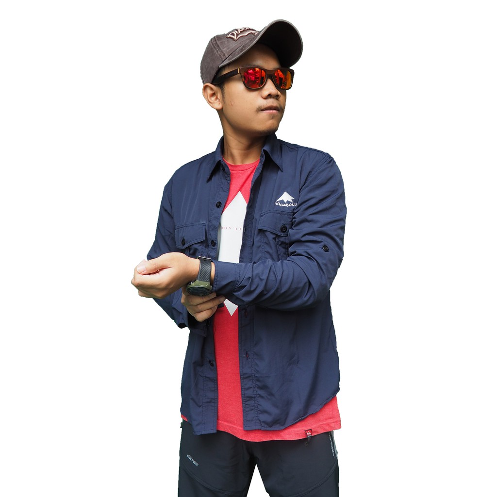 Kemeja outdoor quickdry - kemeja lapangan TNF quickdry - kemeja PDL/PDH