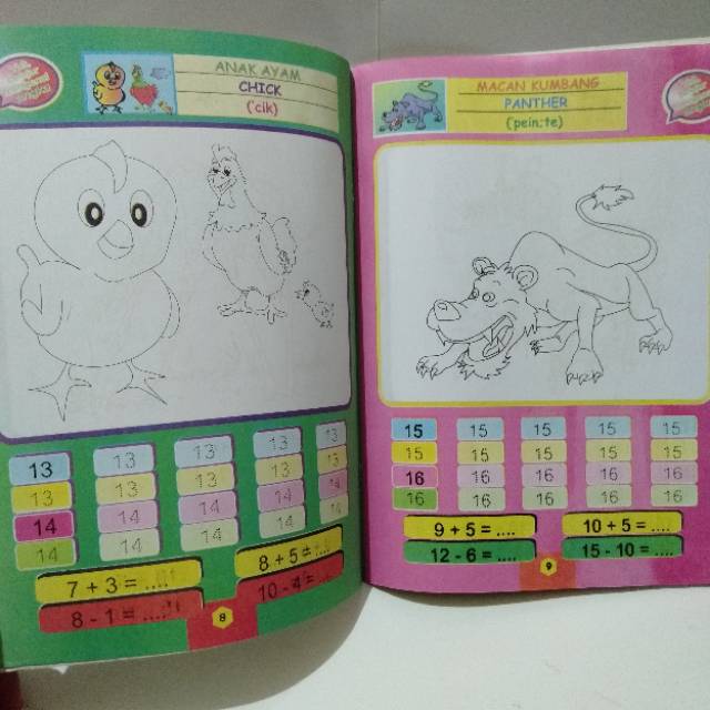 Buku Mewarnai Anak Paud Seri Penunjang Masuk Sd