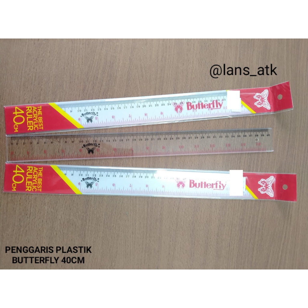 

PENGGARIS 40 CM BUTTERFLY BRAND BENING / RULER 40CM (BU03)