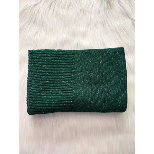 PASMINA RAJUT GLITTER PREMIUM/ PASHMINA RAJUT GLITTER/ HIJAB RAJUT GLITTER/ cocok tuk pengantin dan acara formal-IJO BOTOL
