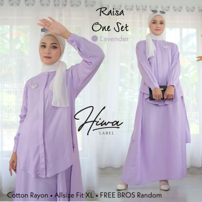 RAISA ONE SET Setelan Perempuan + Rok Ori Hiwa