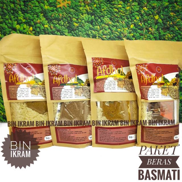 

Paket Beras Basmati 500 GR 5-7 Porsi + Bumbu Kebuli/Briyani/Mandhi/Kabsa