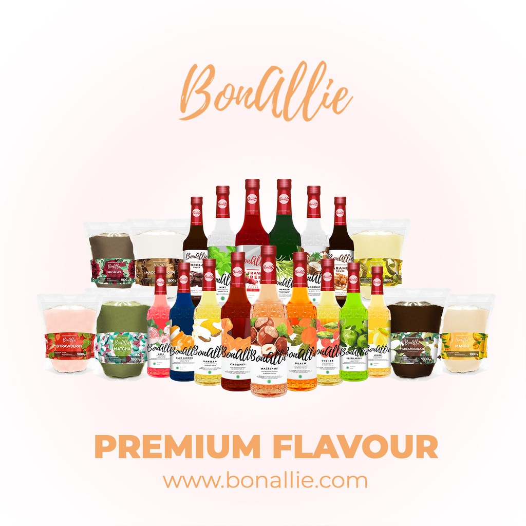 Bonallie Premium Syrup Peach 700mL