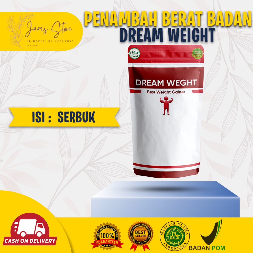 

DREAM WEIGHT SUSU - Suplemen Penambah Nafsu makan Tanpa Efek Samping / penambah berat badan pria