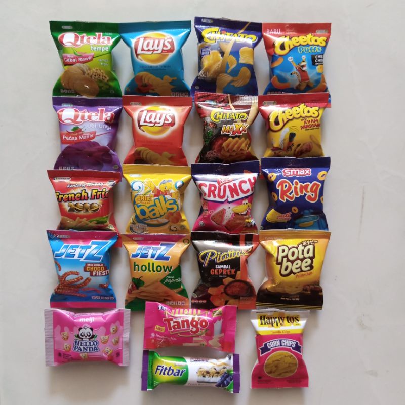 Magnet Kulkas Snack Cemilan Karakter / Pajangan Hiasan Kulkas Unik