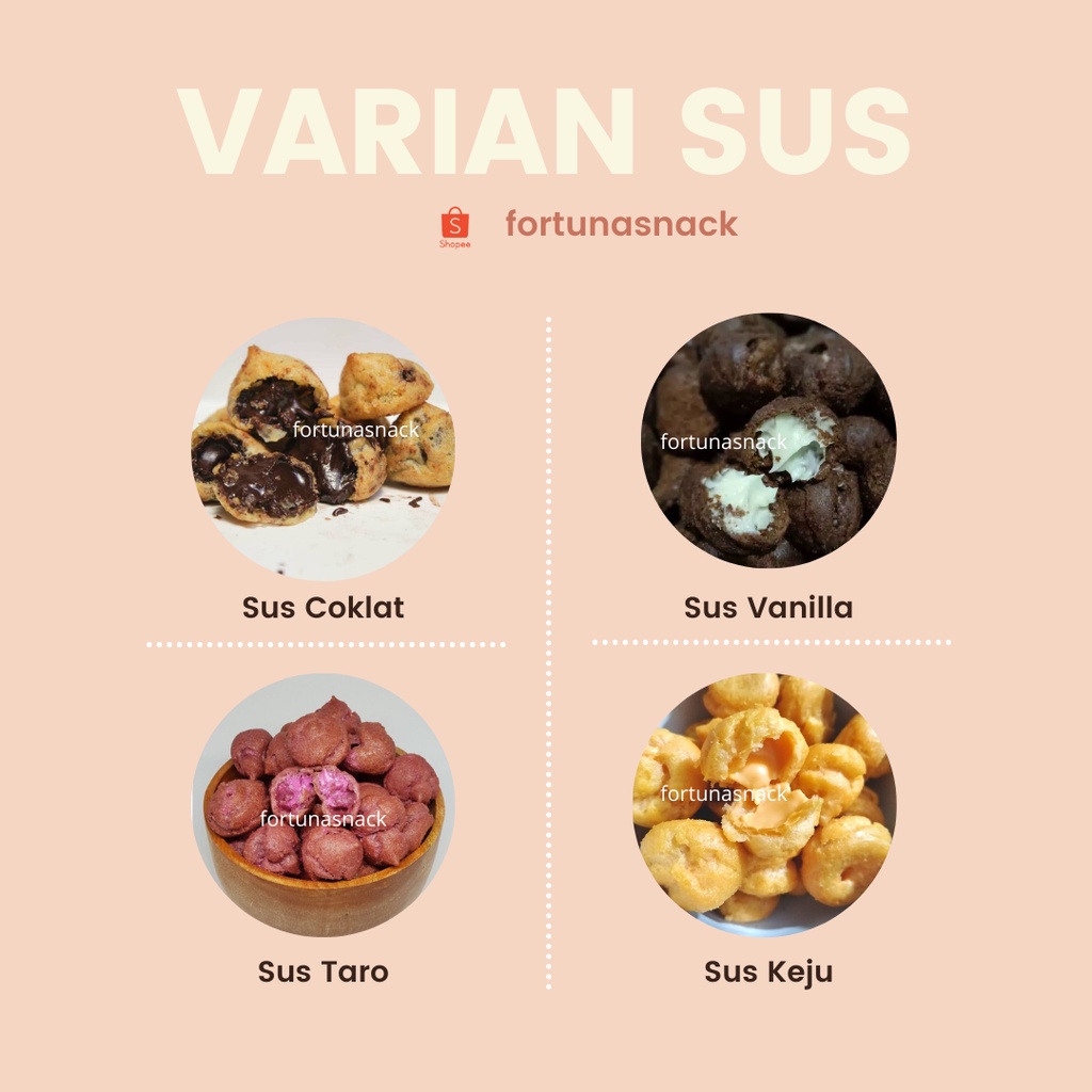 

Sus 1kg / Sus Coklat 1kg / Sus Vanilla / Sus Taro / Sus Keju