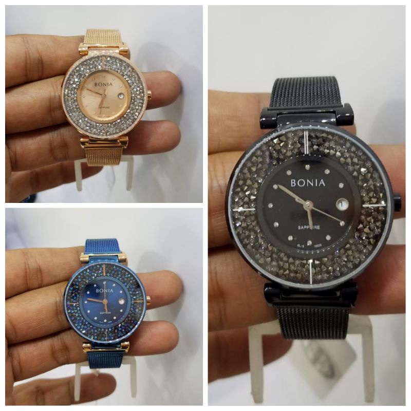 JAM TANGAN BONIA ORIGINAL B 10523 SAPPHIRE WANITA GARANSI RESMI/JAM BONIA CEWEK ORI BNB10523