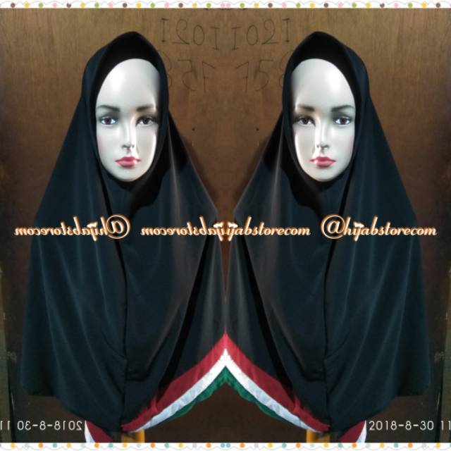 Jilbab palestin / Jilbab pks / Jilbab khimar Palestina / Jilbab segiempat palestine murah