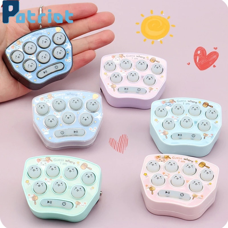 [ Handheld mini hamster game machine Portable Toy For Children  Backpack Infant Early Educational ]