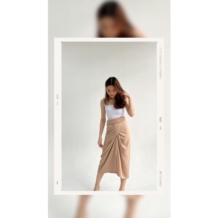 Wrap Skirt Rok Lilit Instan Cotton Premium