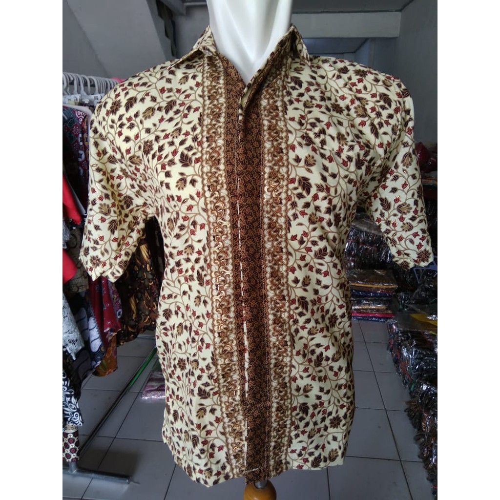 SB Collection Atasan Kemeja Ralvin Batik Modern Lengan Pendek Pria