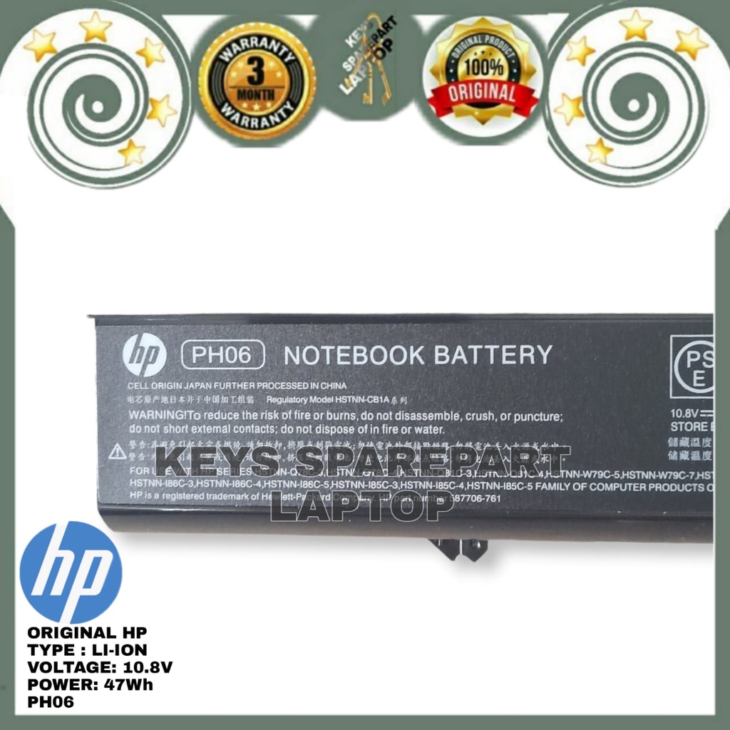 Baterai Battery Batre Laptop HP Compaq 421 425 620 621 625 Probook 4420S 4320T 4320S 4420 CQ420 420 320 321 325 326 PH06 Original