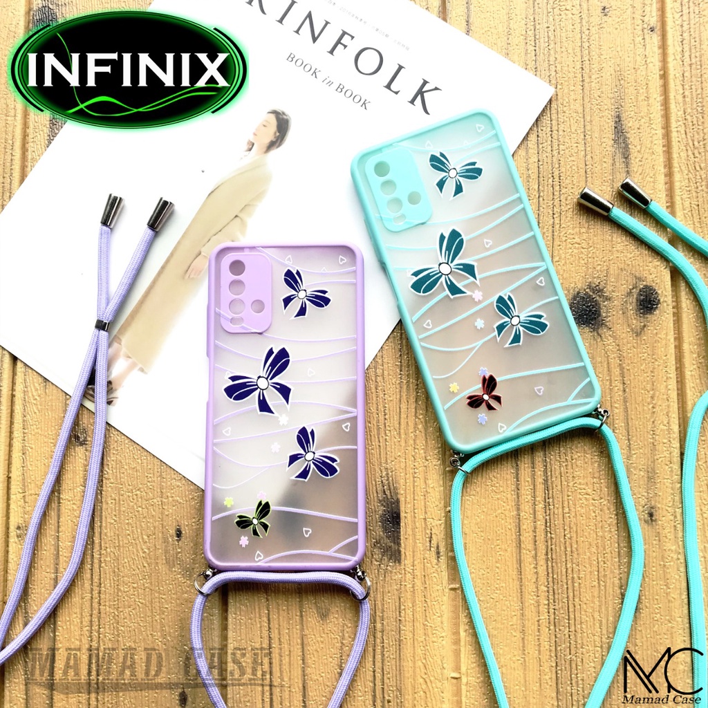 Lanyard Sling Case - Casing Infinix Hot 10 Hot 10 Play Hot 9 Play Smart 4 Smart 5 Hot 10S