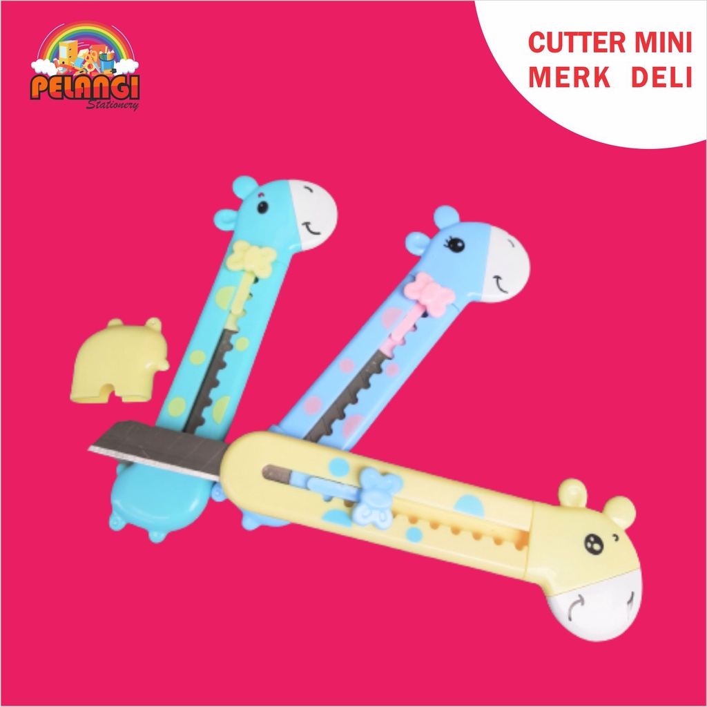 

Cutter anak-anak merk Deli / cutter lucu bentuk binatang