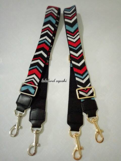 Tali tas /bagstrap/tali panjang tas /longstrap pelangi /longstrap cevron