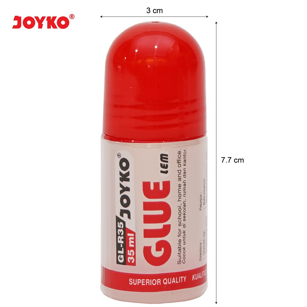 

Liquid Glue / Lem Cair Joyko GL-R35 / 35ml Alat Tulis Penempel Perekat ATK Lem Cair STATIONERY