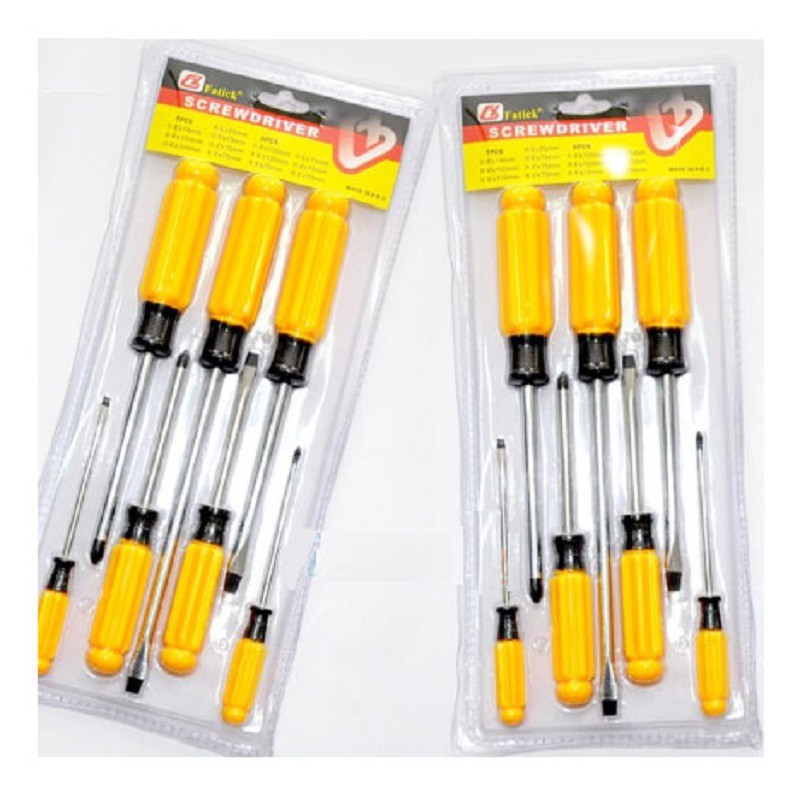 Obeng Set 7 in 1 Set Kepala Magnet Alat Pertukangaan Hand Tool Screwdriver Tools Set