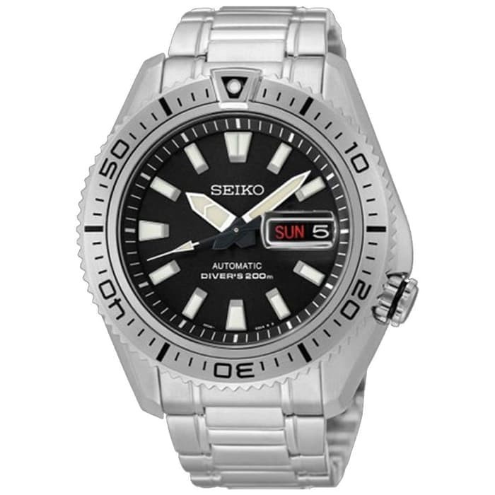 Seiko SRP491K1 Divers Automatic Full Silver Black Original