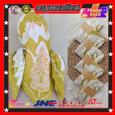 MOTIF KOREA/JILBAB MOTIF KOREA/HIJAB AKSARA/VOAL AKSARA/HIJAB AKSARA JAWA