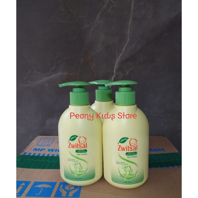 Zwitsal natural Baby SHAMPOO AVKS PUMP 300ml Aloe Vera kemiri seledri / Shampo Botol bayi Switzal 300 ml