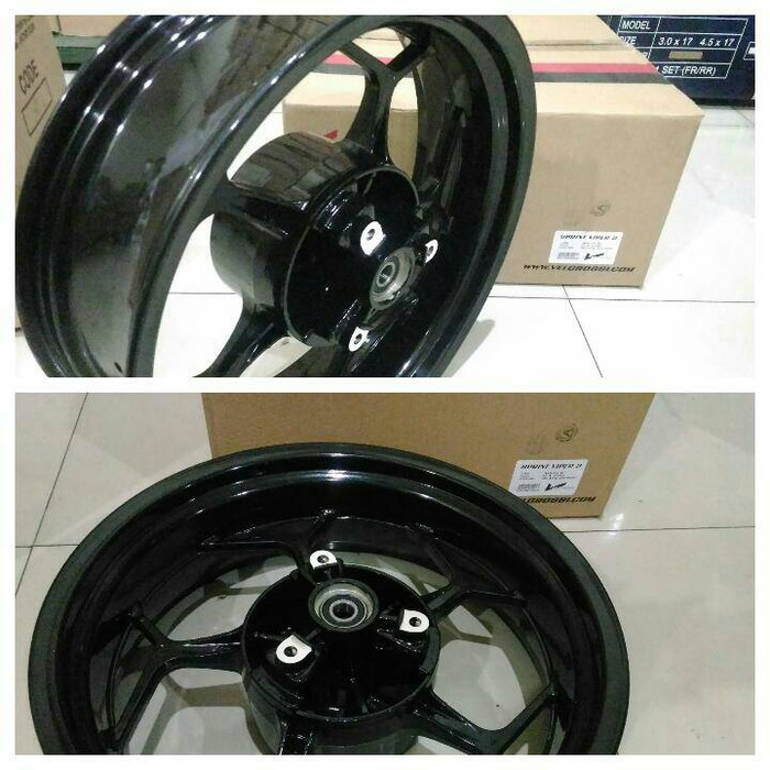 velg V Rossi ninja 250 fi/z250/ninja karbu 5inch belakang Ori