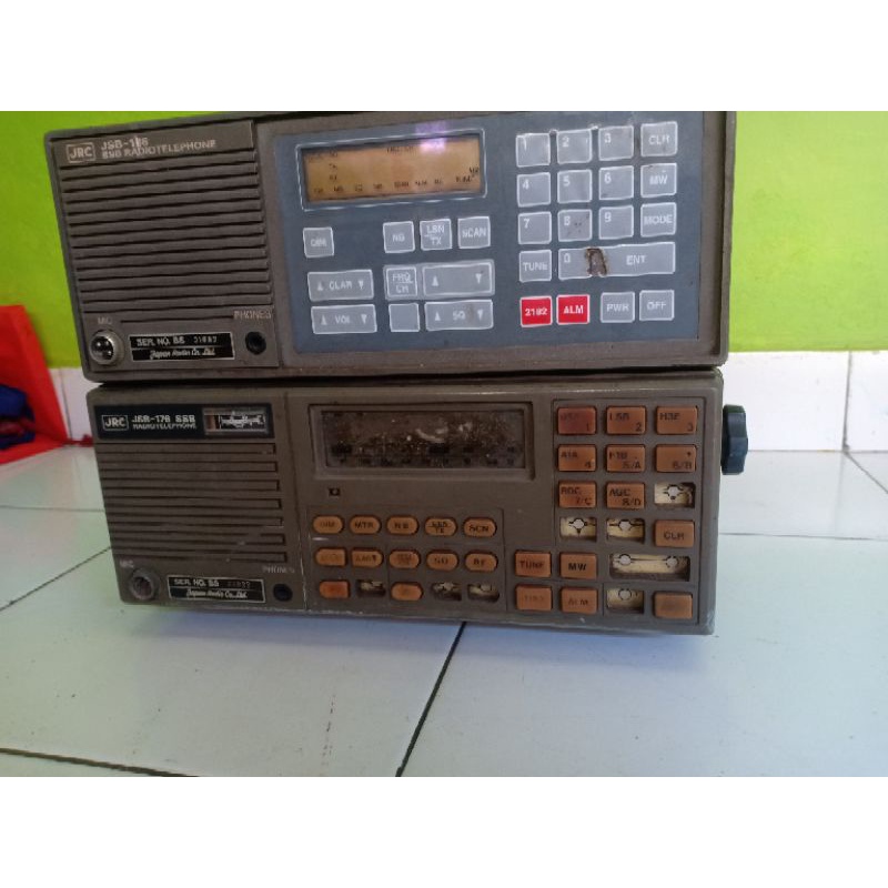 2 unit radio kapal jrc jsb 186 dan 176 SSB final MRF422 dan toshiba 2sc2510 bahan kanibal