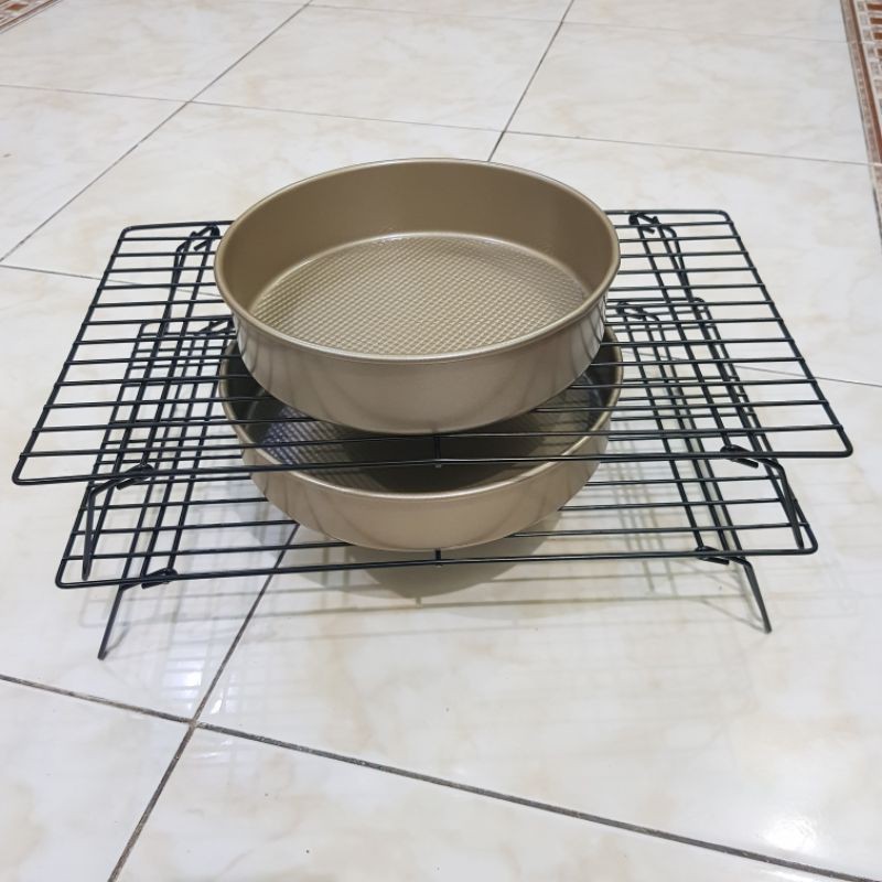 cooling rack 3 susun 40x25cm rak mendinginkan kue cake roti 3 tingkat