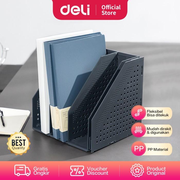 

Kiran | Deli File Tray / Rak Box File Fleksibel Bahan Plastik 4 Sekat 78996