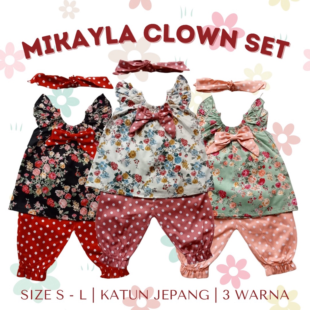 GROSIR mikyla clown set