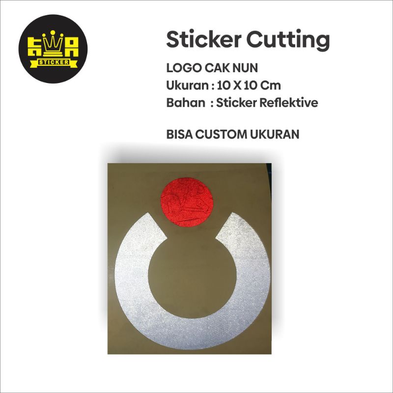 sticker cutting logo cak nun
