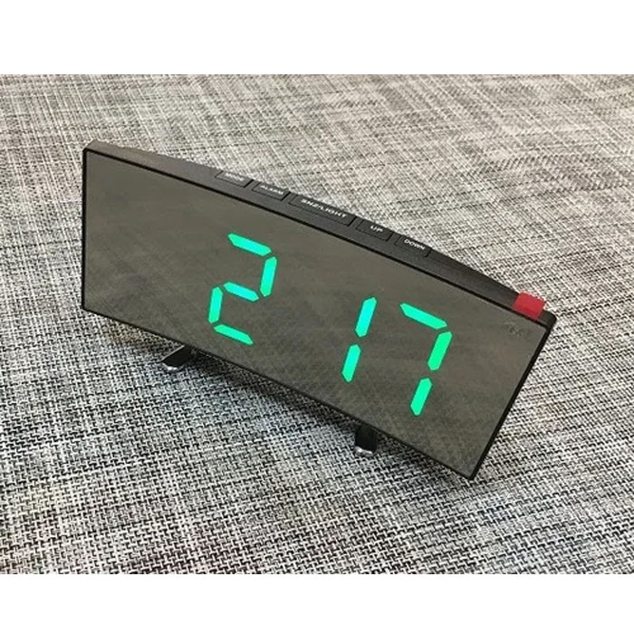 DT-6507 Multifunction Mirror Electronic Clock - DT6507 Jam Meja Multifungsi