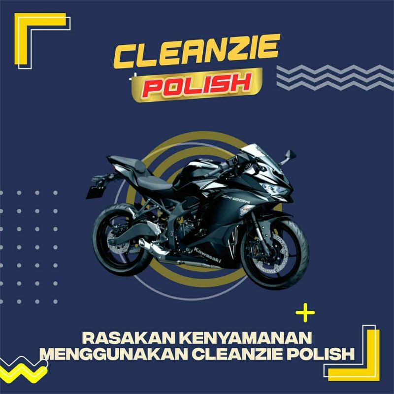 Cleanzie polish semir ban mobil motor pengkilap dashboard 250ml