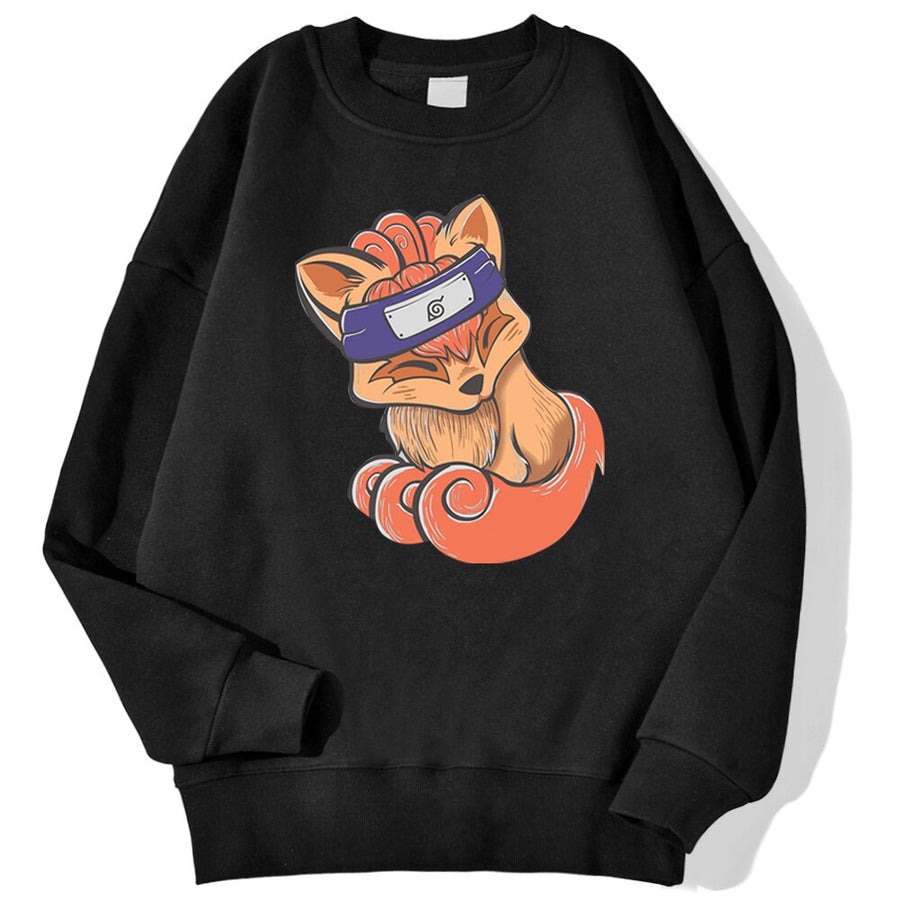 Sweater Crewneck Ninja Kurama || Ninja Kurama Sweatshirt Basic ANIME ( Pria &amp; Wanita )