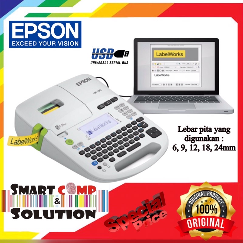 EPSON LabelWorks LW-700 PC-Connectable Label Printer
