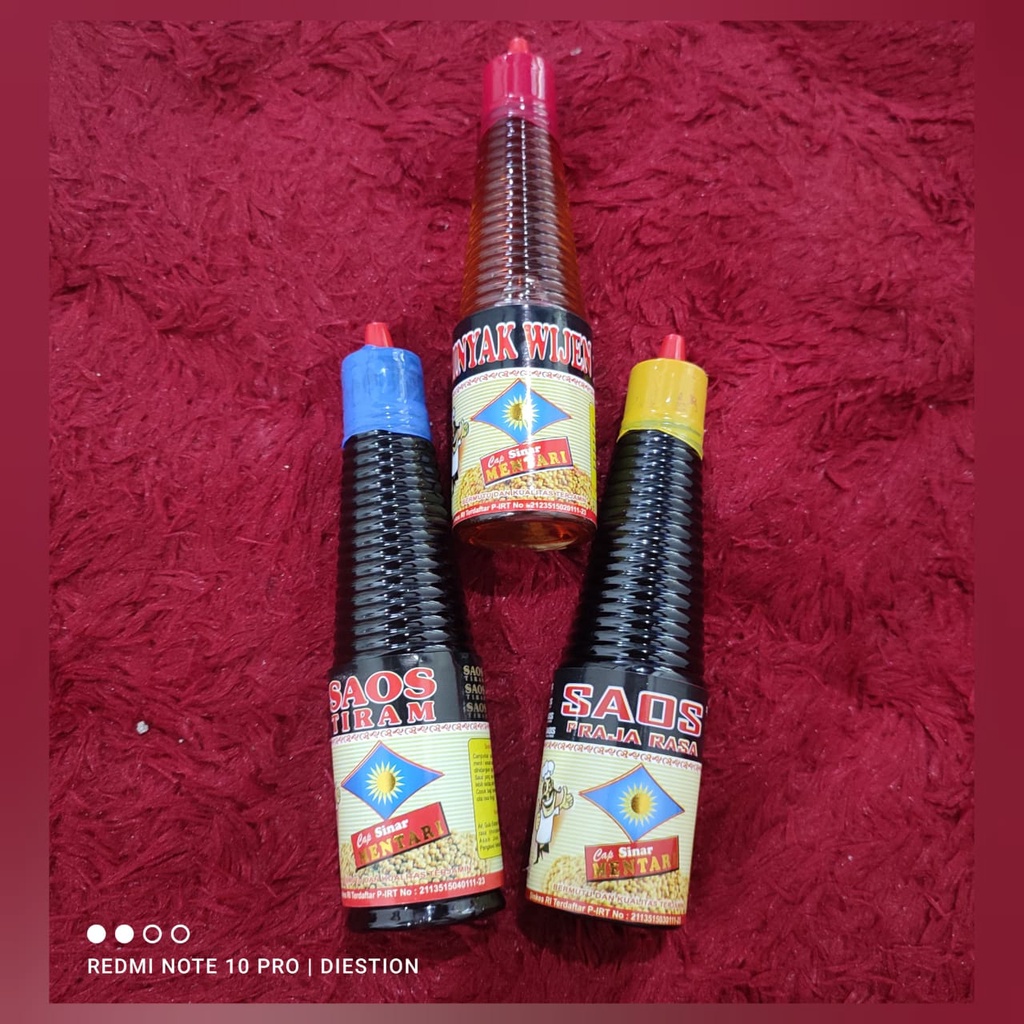 Paket Trio Favorit {Minyak Wijen , Saos Tiram , Saos Rajarasa}