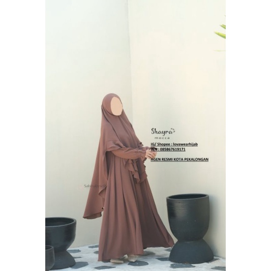 new SHAYRA SET SABINABYSELLY lovawearhijab / gamis saja/ khimar saja sabinahijab