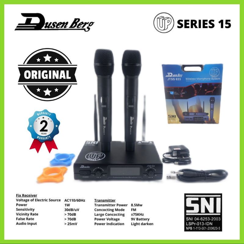 Microphone Wireless DUSENBERG 15 Series 2 Handheld SNI Original