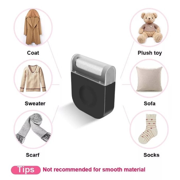 Penghilang Bulu Halus Serat Kain Baju Hewan Fuzz Trimmer Lint Remover