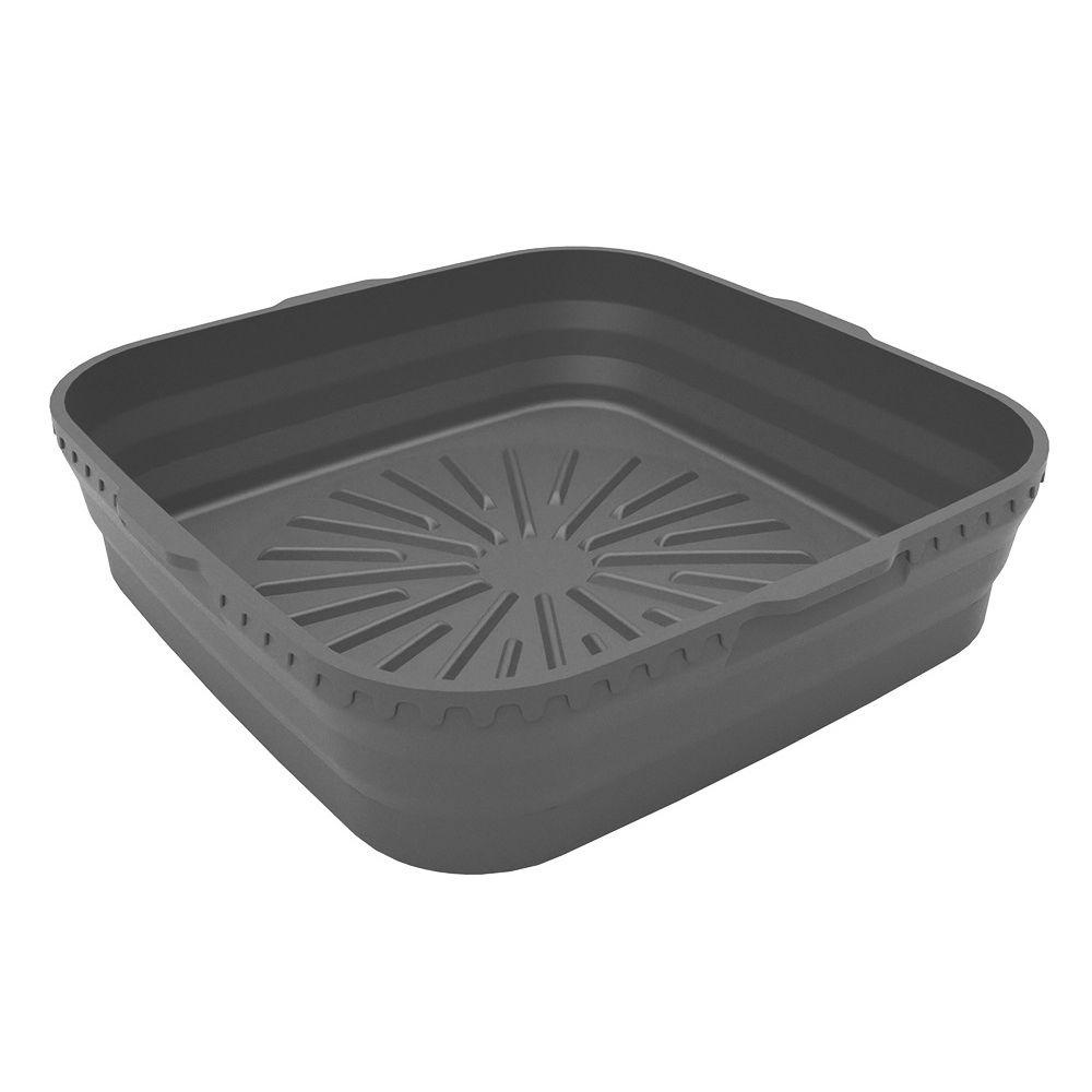 Top Foldable Square Silicone Pot Lembut Masak Reusable Pizza Plate Baking Basket