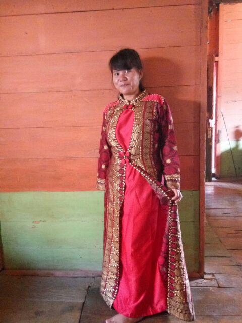 Couple Gamis Motif Songket / Batik Songket