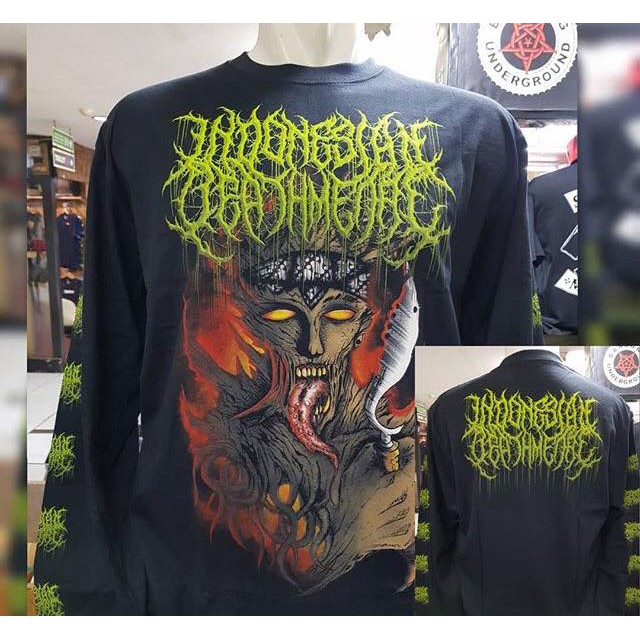 KAOS LENGAN PANJANG IDDM KUJANG BLACK KAOS METAL KAOS BAND KAOS MUSIK KAOS DISTRO