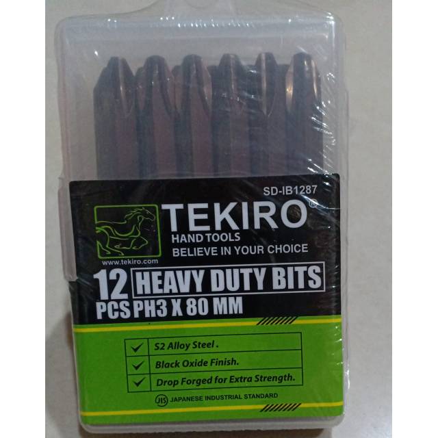 Mata Obeng ketok Set PH 3 (+) Tumpul