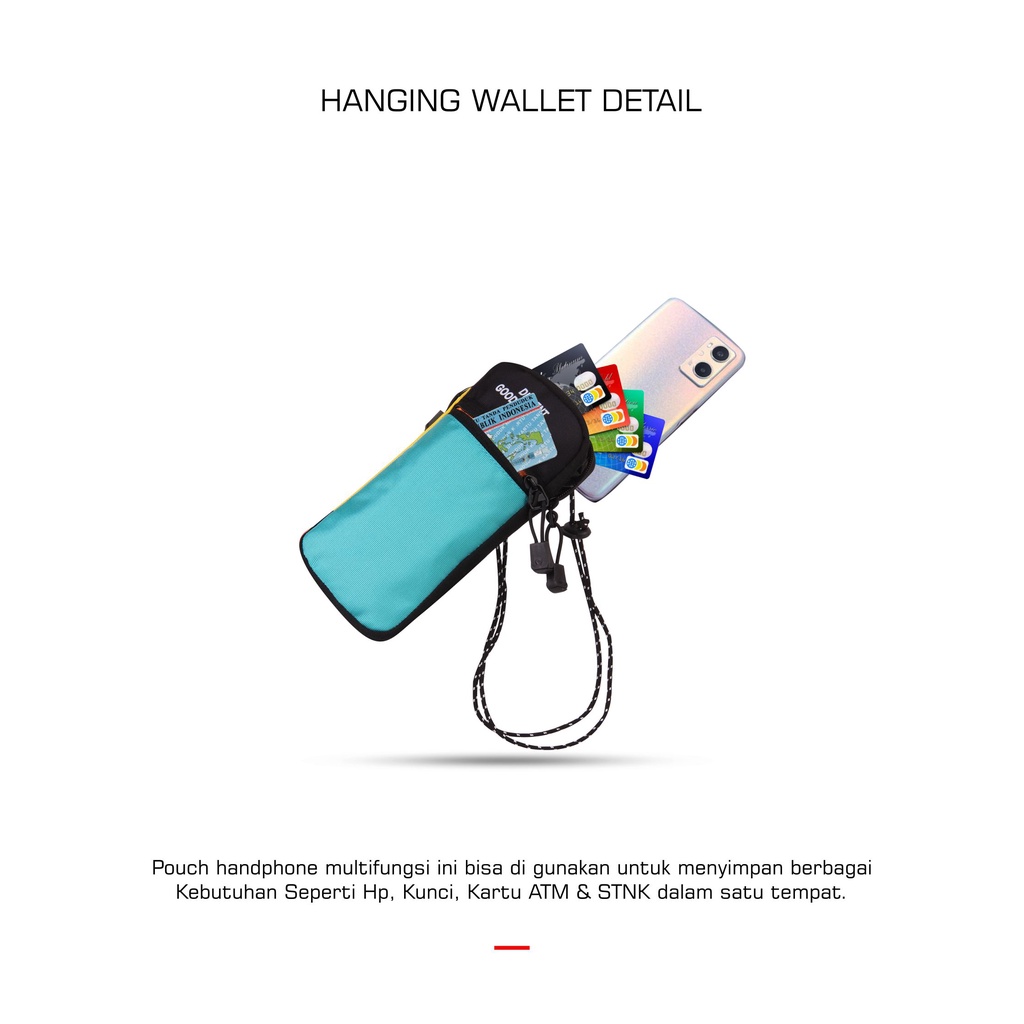 Dibriga! Ricci - Hanging Wallet Sako Premium Phone Touchscreen Termurah - Tas Dompet Hp Kartu Selempang Gantung Leher Terlaris Pria Wanita