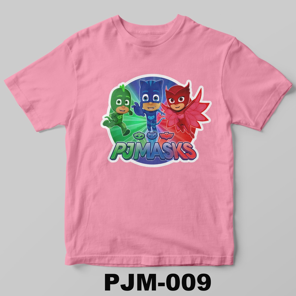 [FREE NAMA !!] Kaos Anak &amp; Family PJ Mask 100% COTTON PREMIUM