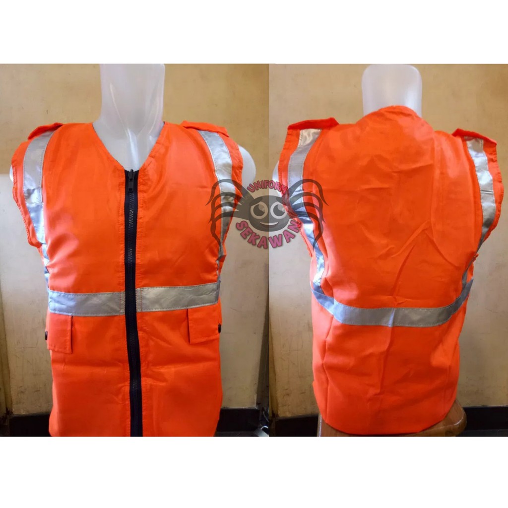 Rompi Parasit Proyek Safety Orange