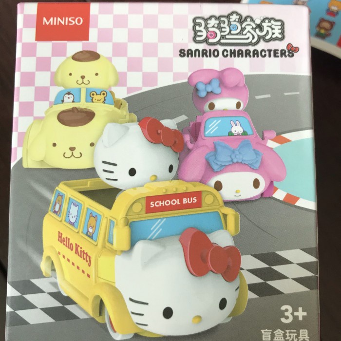 

Cantik Miniso Sanrio Characters 3In 1 Cars - Hello Kitty Bagus