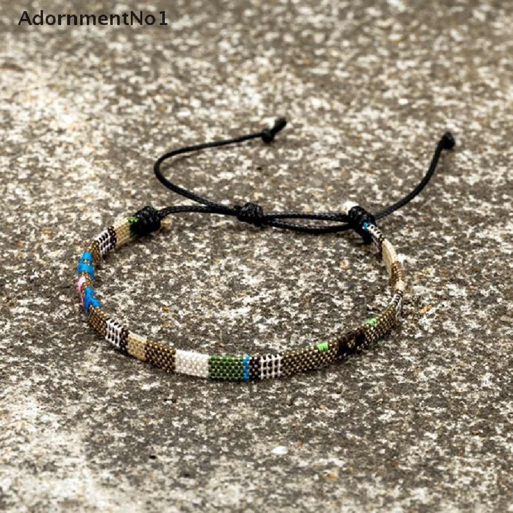 (AdornmentNo1) Gelang Tangan Rantai Warna Pelangi Untuk Pasangan / Pria / Wanita Charms