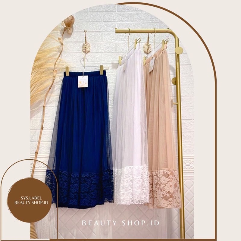 Cendana Skirt - Rok Tutu Tille Furing Brukat Import H