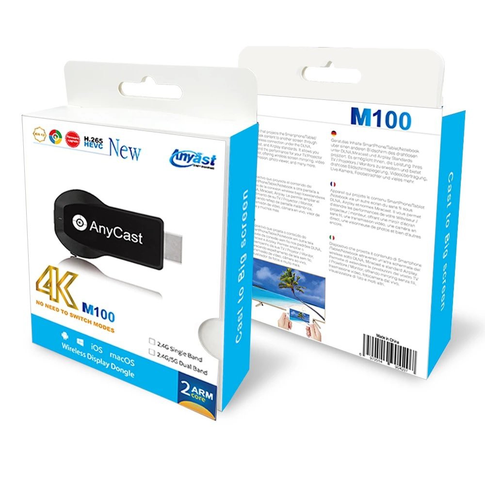 Anycast M100 4K HD Wifi Display TV Dongle Wireless HDMI Dongle Original